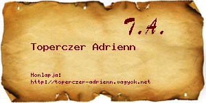 Toperczer Adrienn névjegykártya